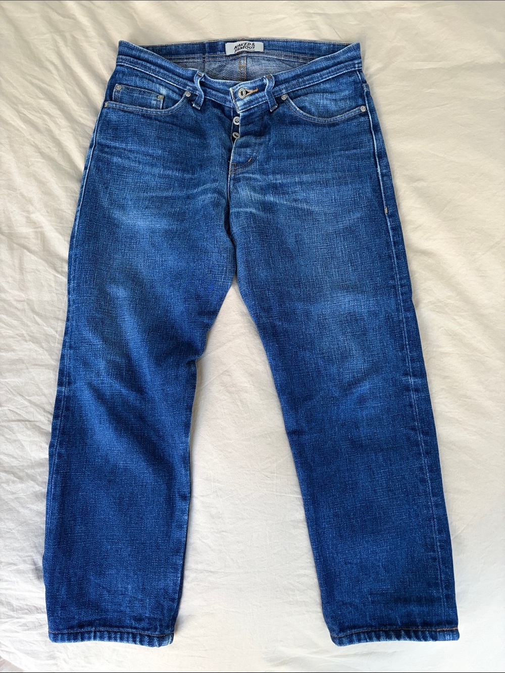 Men's Naked & Famous Raw Denim Jeans Weird Guy Fit Elephant 9
